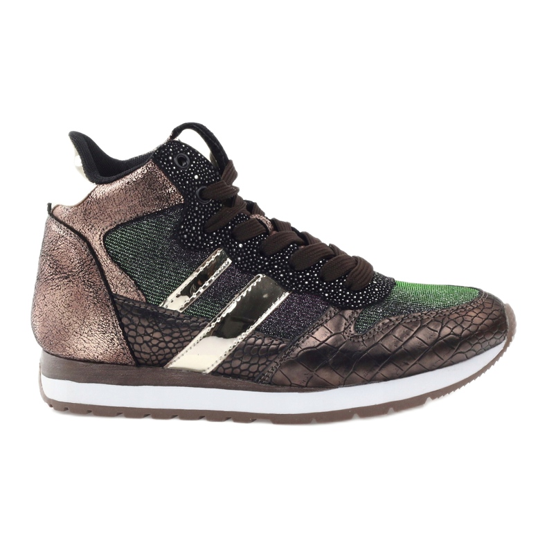 McArthur Women's metallic copper sports shoes brown McArthur Women's metallic copper sports shoes brown