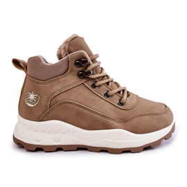 Children's Warm Boots Trappers Beige Otto brown