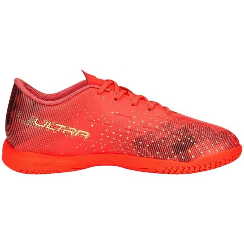 Puma Ultra Play It Jr 106927 03 football boots red oranges and reds