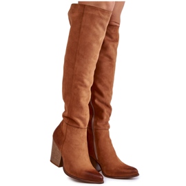Lewski Shoes Women's Leather Thigh High Boots Lewski 2833 Camel brown Lewski Shoes Women's Leather Thigh High Boots Lewski 2833 Camel brown