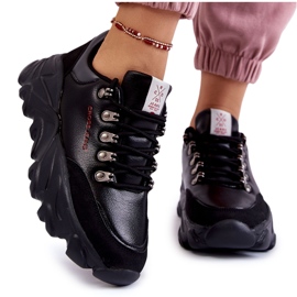 Women's Sneakers On The Platform Cross Jeans KK2R4073C Black Women's Sneakers On The Platform Cross Jeans KK2R4073C Black