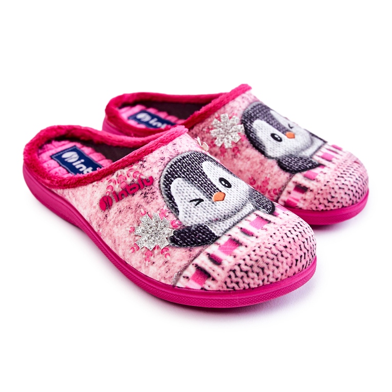 Women's Home Slippers Penguins Inblu EC-81-023 Pink Women's Home Slippers Penguins Inblu EC-81-023 Pink