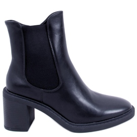 BM Classic Clea Black high-heeled boots