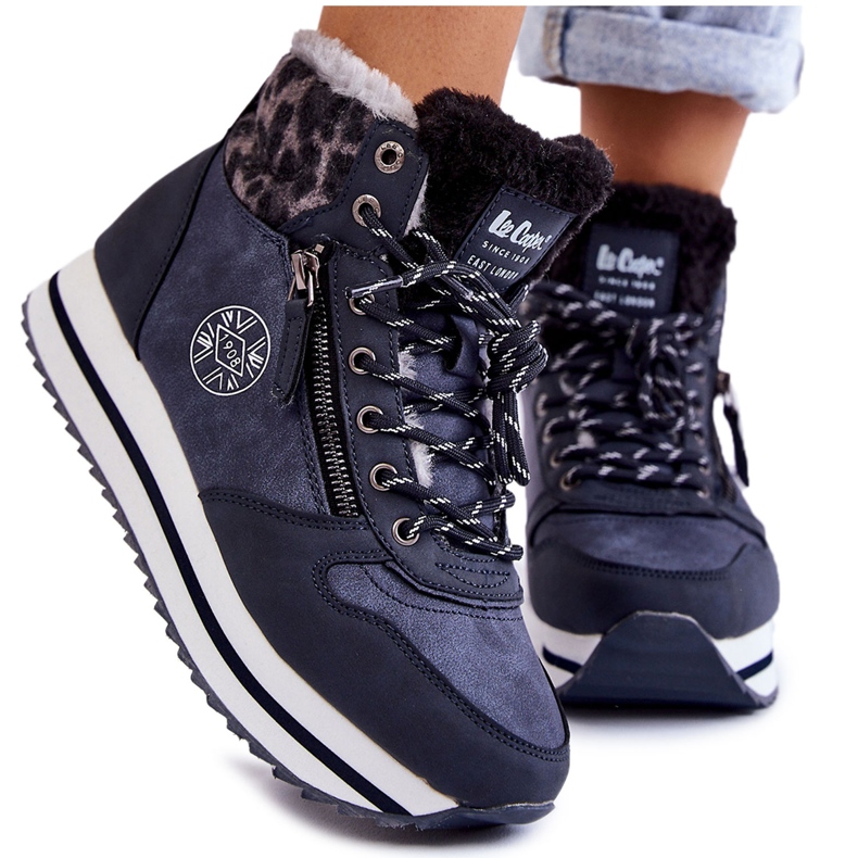Women's Warm Boots Lee Cooper LCJ-22-31-1450 Navy Blue