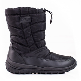 Warm black snow boots from Big Star KK274599