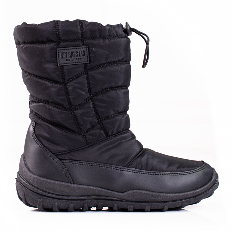 Warm black snow boots from Big Star KK274599