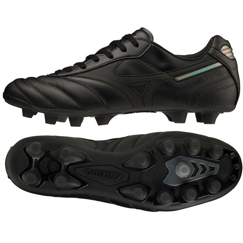 Mizuno Morelia Ii Elite Md M P1GA221260 football boots black black Mizuno Morelia Ii Elite Md M P1GA221260 football boots black black