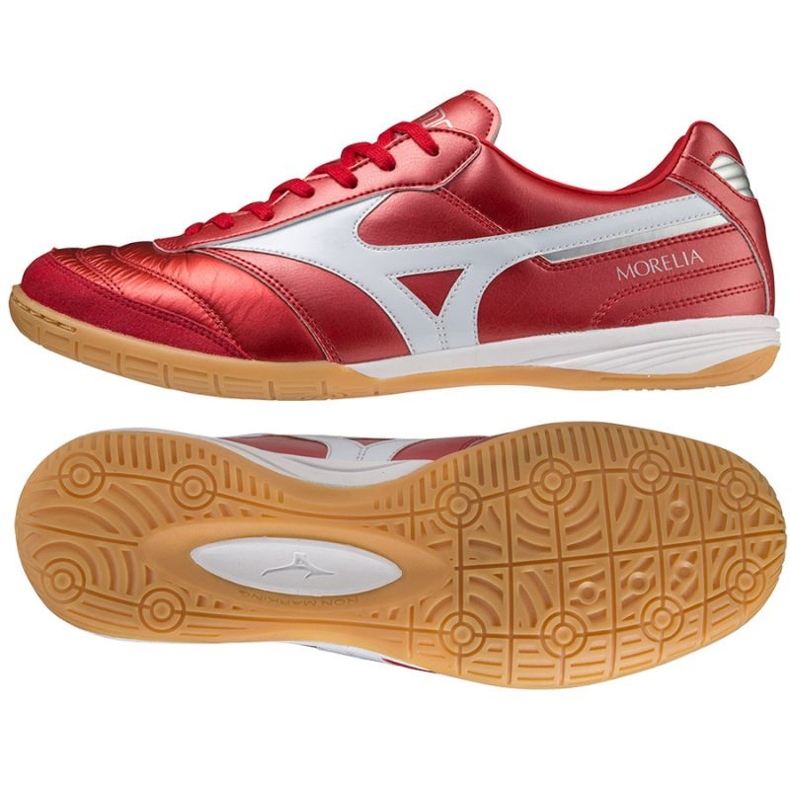 Mizuno Morelia Sala Elite In Q1GA221060 football boots red oranges and reds