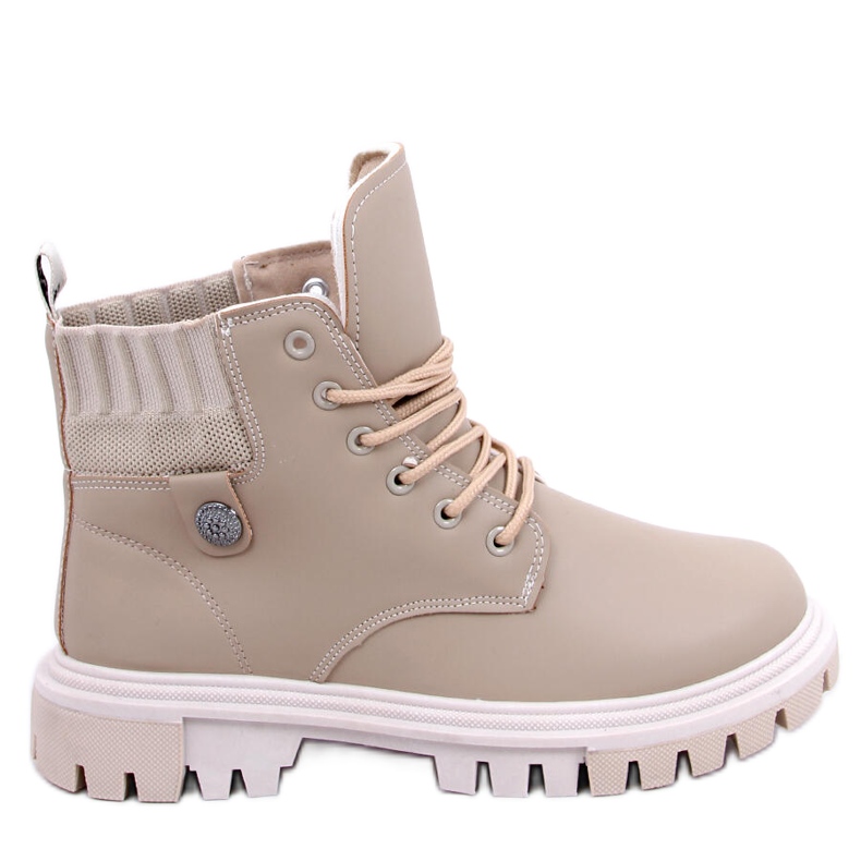 BM Atomic Beige women's trappers boots