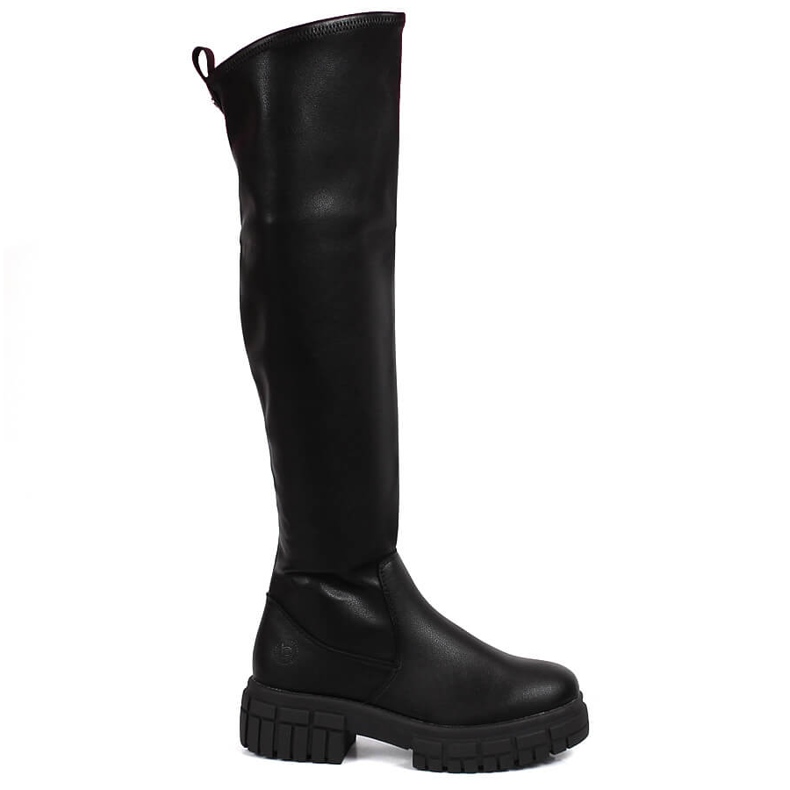 Comfortable overknee boots, insulated black Bugatti KK253101