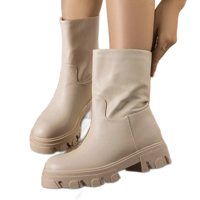 PA1 Nasidi beige insulated boots