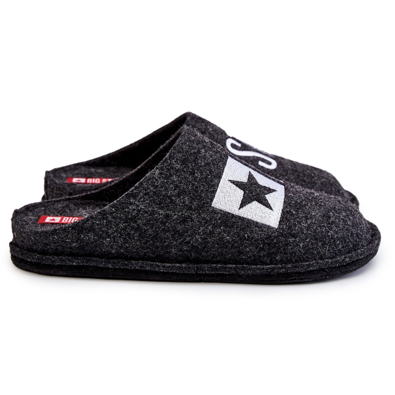 Classic Men's Slippers Big Star KK176003 Black