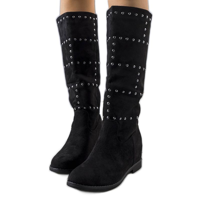 PA1 Black boots on the wedge Mercato