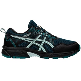 Asics Gel Venture 8 Waterproof W 1012A707 004 running shoes black green Asics Gel Venture 8 Waterproof W 1012A707 004 running shoes black green