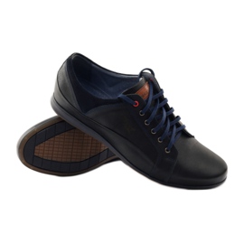 Men's sports shoes Nikopol 1568 black navy blue