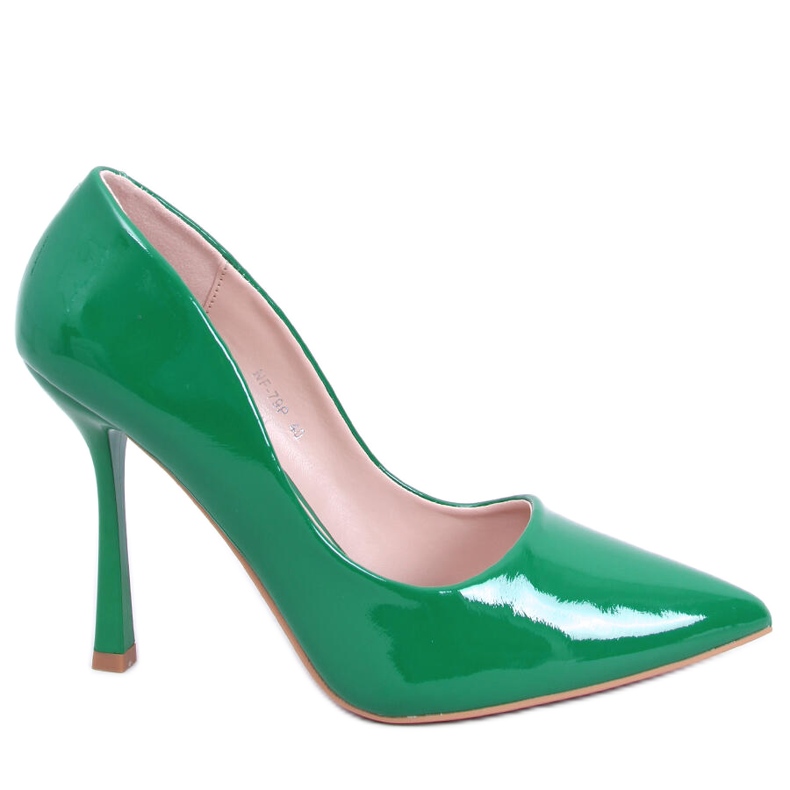 PA1 Anika Grass lacquered women's high heels green