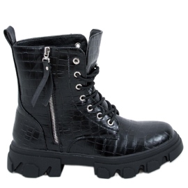 PA1 Will Black lace-up boots