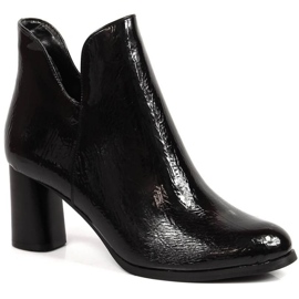 Boots lacquered on the post insulated Jezzi W JEZ385A black
