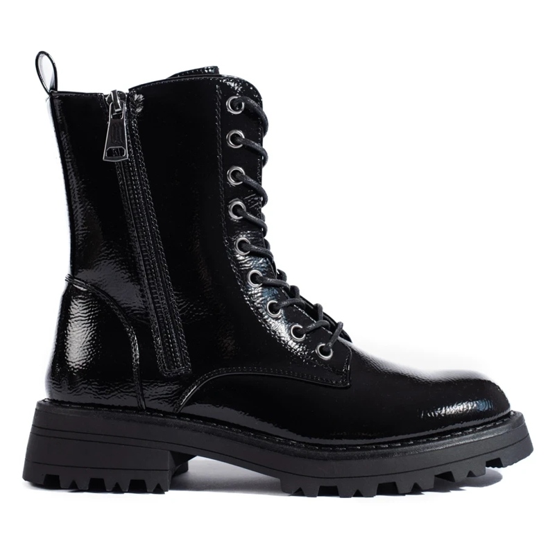 J. Star Women's shelovet workers with decorative zipper black