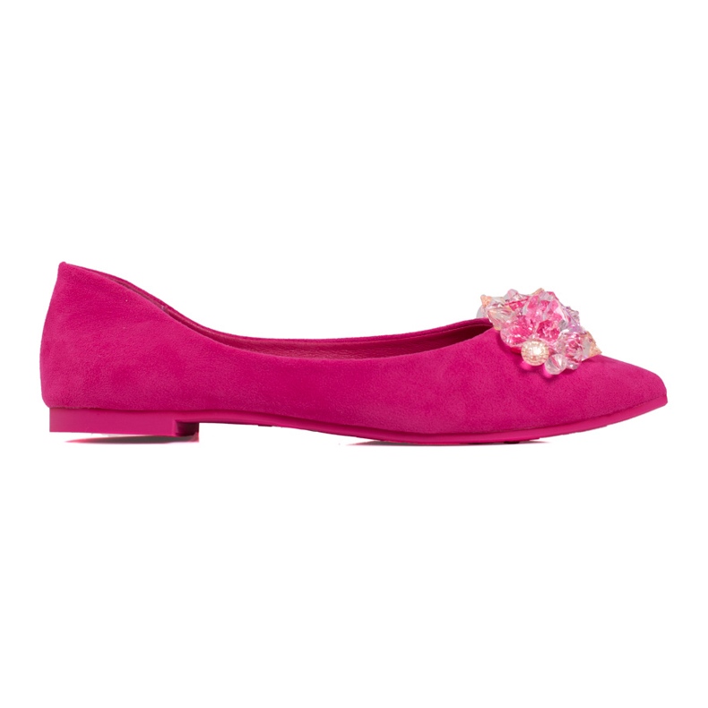 Women's ballerinas with shelovet crystals pink Women's ballerinas with shelovet crystals pink