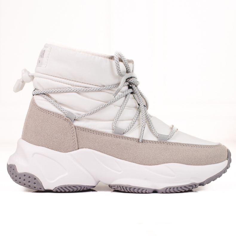 Women's white snow boots Big Star KK274272 beige