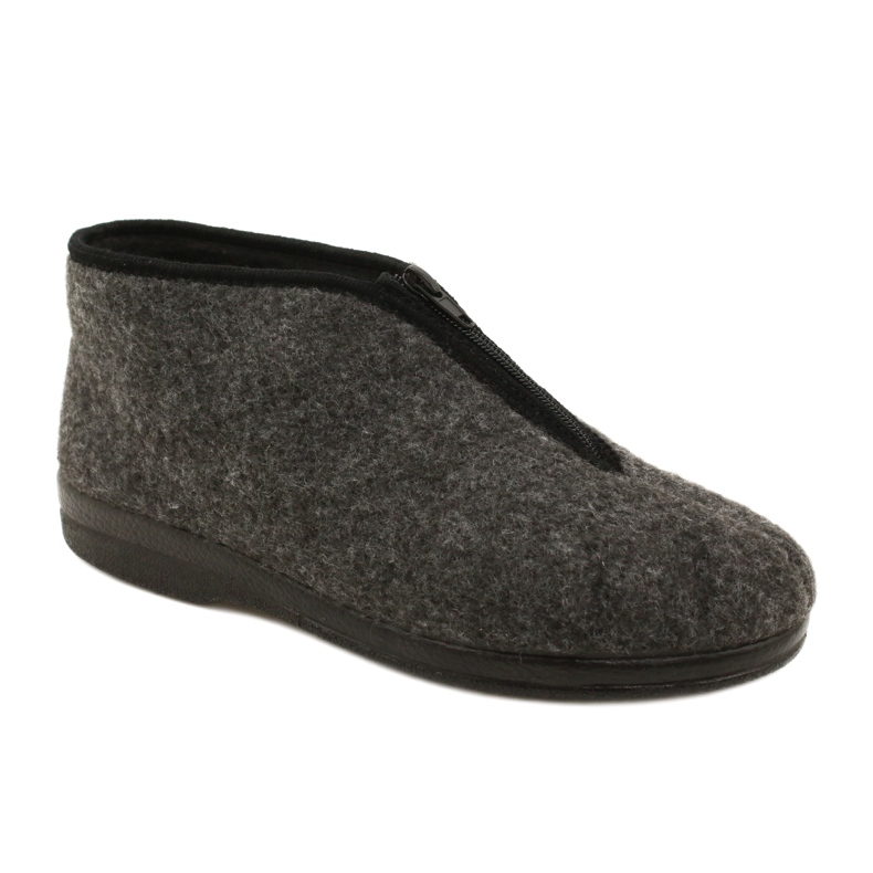 Insulated Men's Slippers Felt Adanex 22530- PPP6 Gray grey Insulated Men's Slippers Felt Adanex 22530- PPP6 Gray grey