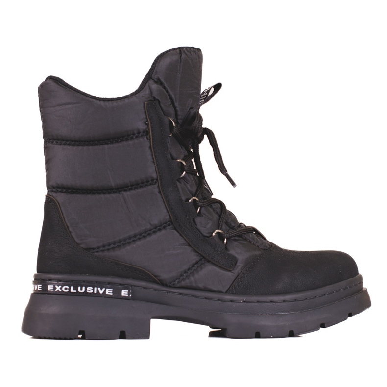 Women's Lace-up Shelovet snow boots black