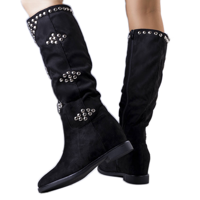 BM Black, insulated wedge boots from Rivalta