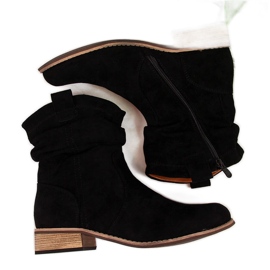 Black eVento black suede cowboy boots