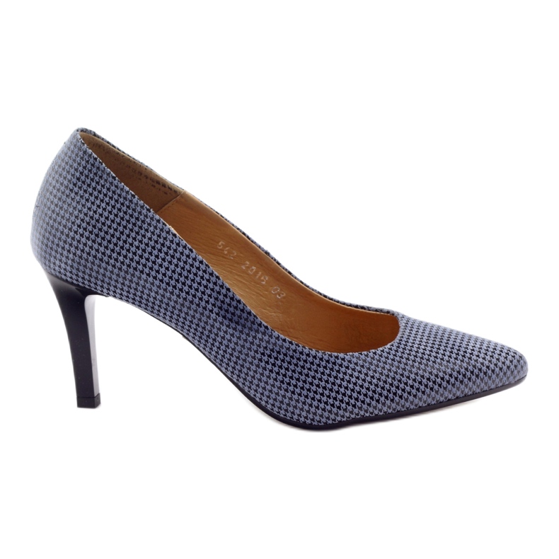 Espinto 542 checkered pumps for women black blue grey Espinto 542 checkered pumps for women black blue grey