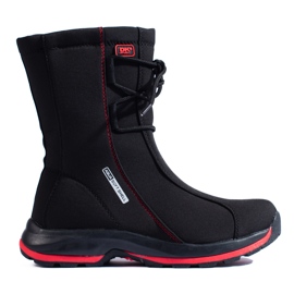 Women's trekking shoes with a DK sheepskin coat black