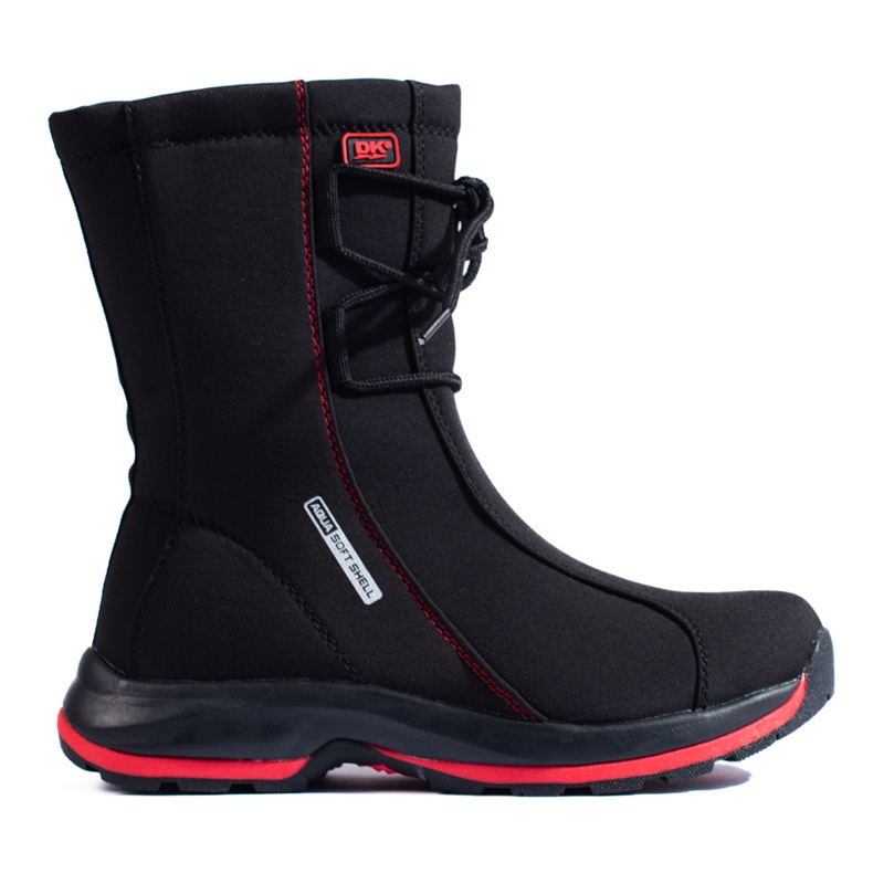 Women's trekking shoes with a DK sheepskin coat black