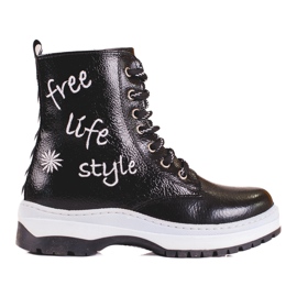 W. Potocki Black girls boots from Potocki