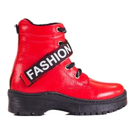 W. Potocki Girls' boots Potocki fashion red