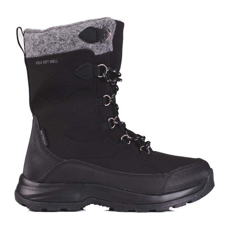 Women's lace-up trekking shoes DK waterproof black