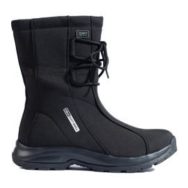 Women's trekking shoes with a DK sheepskin coat black