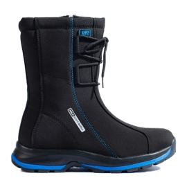 Women's trekking shoes with a DK sheepskin coat black