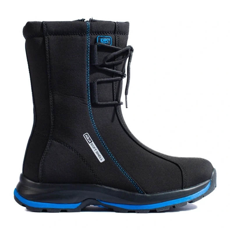 Women's trekking shoes with a DK sheepskin coat black