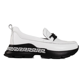 Women's white shoes made of Shelovet leather