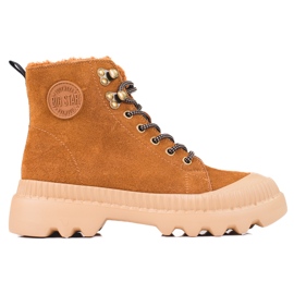 Women's shoes made of genuine leather Big Star KK274520 brown Women's shoes made of genuine leather Big Star KK274520 brown