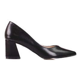 Ladies' black pumps on the Shelovet post
