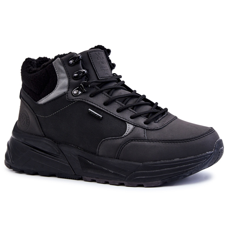 Men's Warm Trekking Shoes Cross Jeans KK1R4031C Black Men's Warm Trekking Shoes Cross Jeans KK1R4031C Black