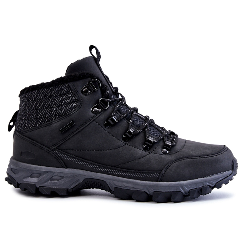 Men's Warm Boots Trekking Shoes Cross Jeans KK1R4022C Black Men's Warm Boots Trekking Shoes Cross Jeans KK1R4022C Black