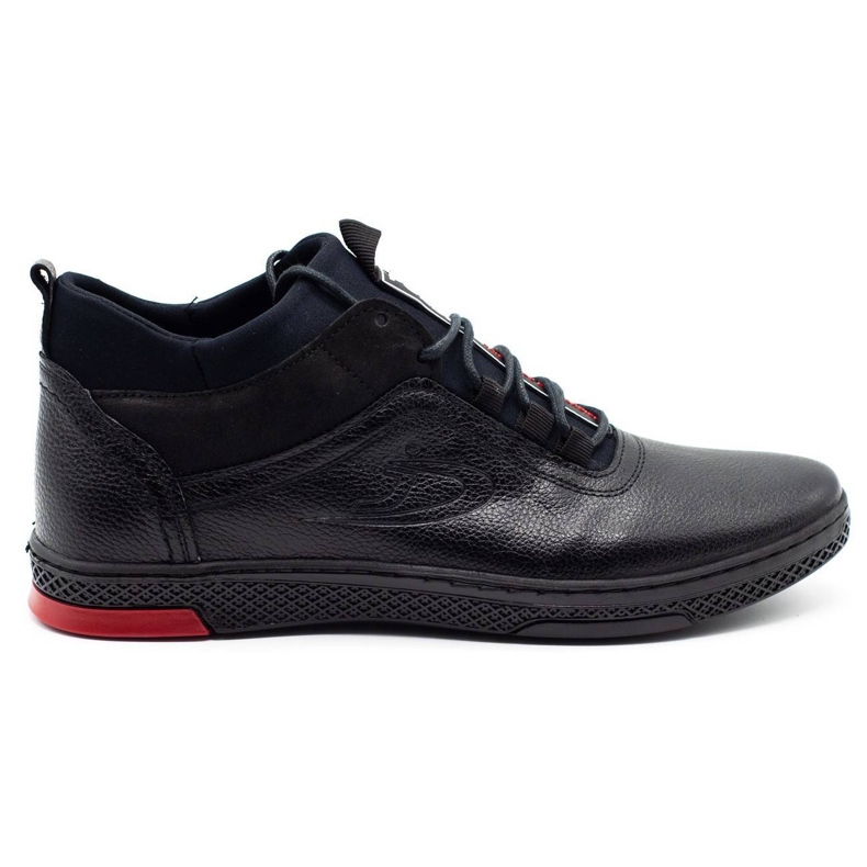 Polbut Men's winter shoes K27F black fleece Polbut Men's winter shoes K27F black fleece