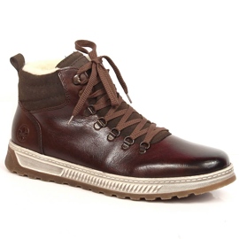 Leather high boots for men winter brown Rieker 37002-25 Leather high boots for men winter brown Rieker 37002-25