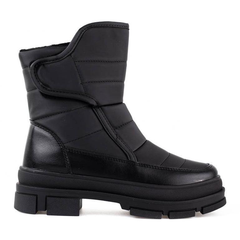 Black women's snow boots with Velcro from Sokolski