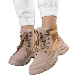 Fordla brown insulated boots beige Fordla brown insulated boots beige