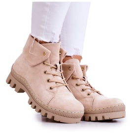 S.Barski Suede Trapper Ankle Boots, Light Beige
