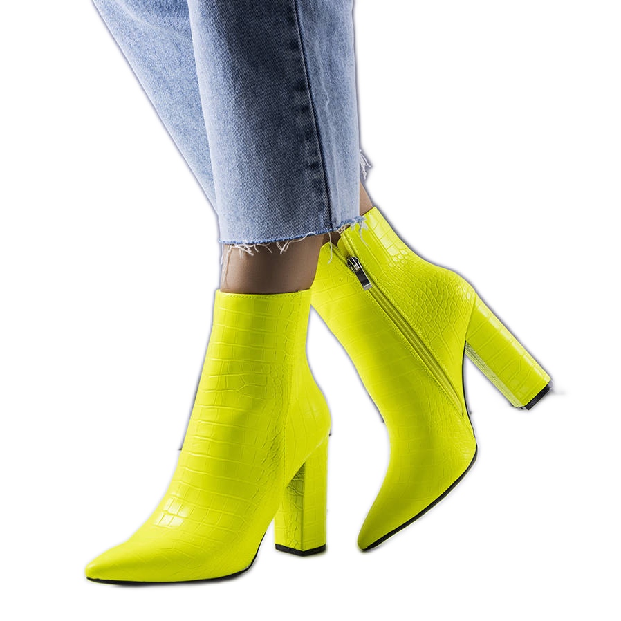 Neon sales ankle boots
