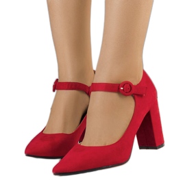 PA1 Red pumps on the Keller post